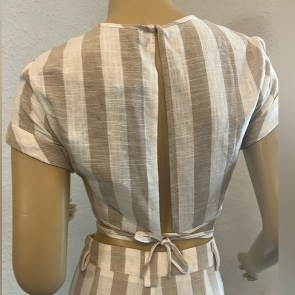 Lioness Women's Fazio Striped T-Shirt Nude Pinstripe, XS - Picture 4 of 8